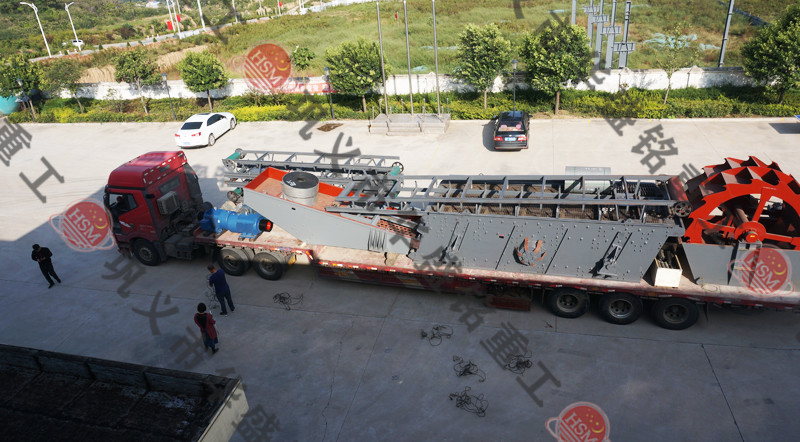 振動篩沙機發(fā)貨現場